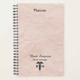 Aangepast roze professionele geregistreerde verple planner