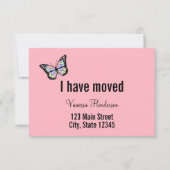 Aangepast roze ronddraaiende vlinder Aankondiging (Voorkant)