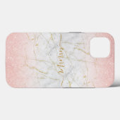 Aangepast roze roze goudkleurige mobiele telefoon  Case-Mate iPhone case (Achterkant (horizontaal))