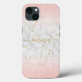 Aangepast roze roze goudkleurige mobiele telefoon Case-Mate iPhone case (Achterkant)