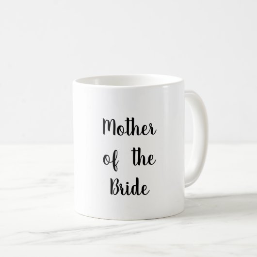 Aangepast roze rozen moeder van de Bride Coffee Mo Koffiemok (Voorkant rechts)