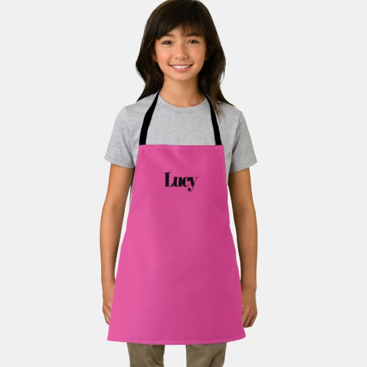 Aangepast roze Schort voor meisjes (Insitu)