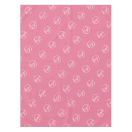 Aangepast roze Show Logo Business Tafelkleed