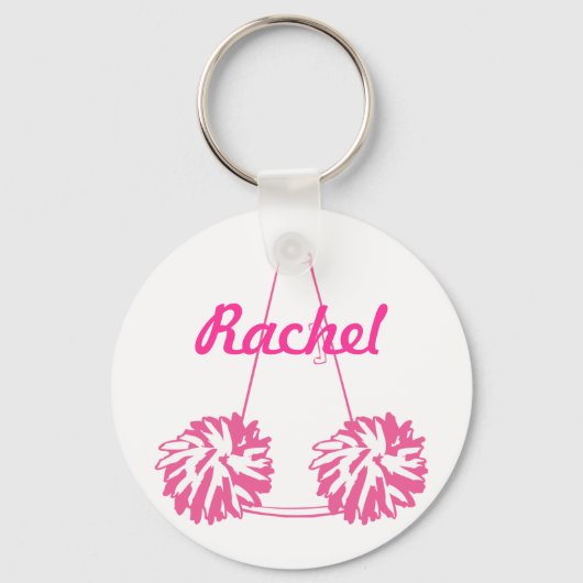 Aangepast roze Sleutelhanger (Voorkant)