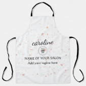 Aangepast Roze Splatter Schort (Voorkant)