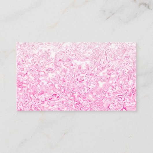 Aangepast roze textuur Visitekaartje (Achterkant)