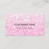 Aangepast roze textuur Visitekaartje (Voorkant)