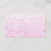 Aangepast roze textuur Visitekaartje (Achterkant)