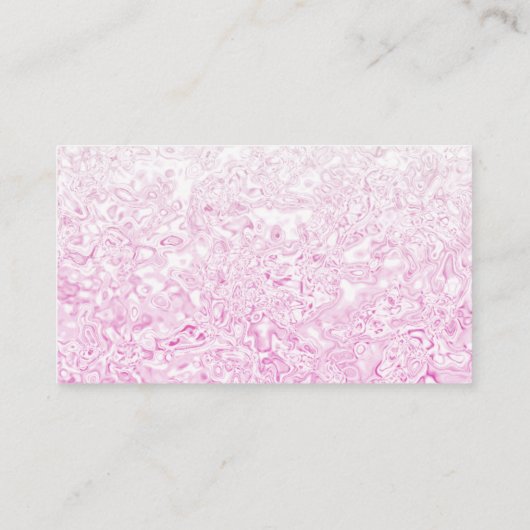 Aangepast roze textuur Visitekaartje (Achterkant)
