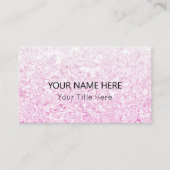 Aangepast roze textuur Visitekaartje (Voorkant)