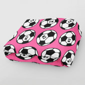 Aangepast roze Voetbal patroon Fleece Deken