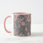 Aangepast Roze Wilde Struik Bloem Boeket Mok (Links)
