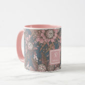 Aangepast Roze Wilde Struik Bloem Boeket Mok (Voorkant links)