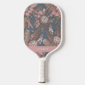 Aangepast Roze Wilde Struik Bloem Boeket Pickleball Paddle (Achterkant)