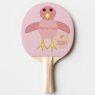 Aangepast roze zadelrok van het meisje van 1000 pi tafeltennisbatje