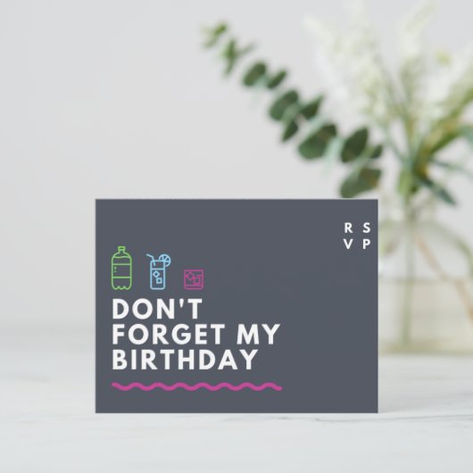 Aangepast - RSVP Briefkaart (Staand voorkant)