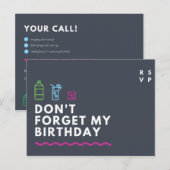 Aangepast - RSVP Briefkaart (Voorkant / Achterkant)