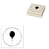 Aangepast rubberen stempel adres, ballonrubber ste (Gestempeld)