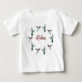 Aangepast ruby-thromingvogels Baby T-Shirt