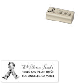 Aangepast ruchtbaarheidslabel voor autisme rubberstempel (Gestempeld)