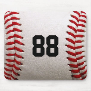 Aangepast Rugnummer Baseball Speler Ontwerp Muismat