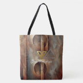 Aangepast: Rustiek Abstract Tas (Voorkant)