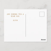 Aangepast rustiek denk aan jou briefkaart (Achterkant)
