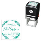 Aangepast rustiek script Nieuw Wo retour adres Zelfinktende Stempel (In situ)