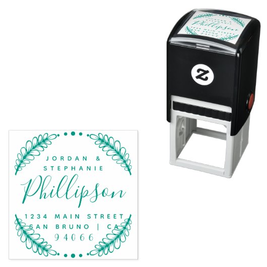 Aangepast rustiek script Nieuw Wo retour adres Zelfinktende Stempel (In situ)