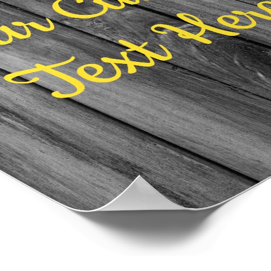 Aangepast Rustiek Zonnebloem Jubileum Feestbord Poster (Hoek)