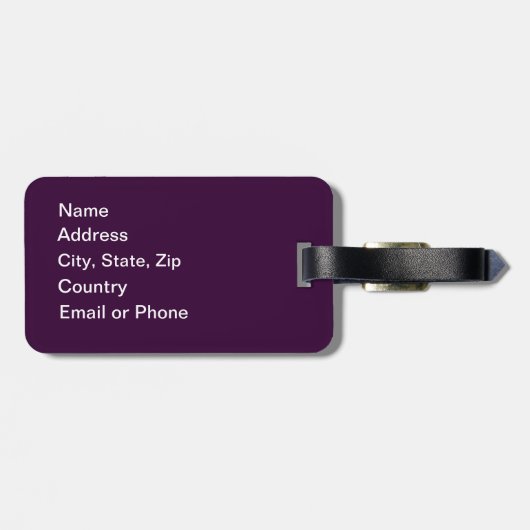 Aangepast rustig reizen op Premium Bagagelabel (Achterkant horizontaal)
