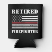 Aangepast ruw brandweerapparaat met dunne rode lij blikjeskoeler (Voorkant)