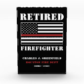 Aangepast ruw brandweerapparaat met rode lijn fotoblokken (Voorkant)