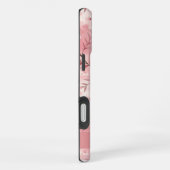 Aangepast Sakura-bloempatroon Roze  iPhone Hoesje (Rechterkant)
