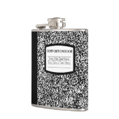 Aangepast samenstellingsboek zwart/witschool/leraa heupfles (Links)