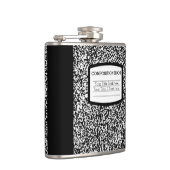 Aangepast samenstellingsboek zwart/witschool/leraa heupfles (Rechts)