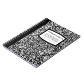 Aangepast samenstellingsboek zwart/witschool/leraa notitieboek (Linkerzijde)