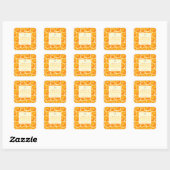 Aangepast sappig sinaasappelrietdiffuserlabel vierkante sticker (Vel)