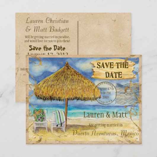 aangepast save the date (Voorkant / Achterkant)