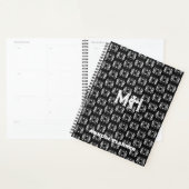 Aangepast Scandinavisch zwart-wit modern design Planner (Display)