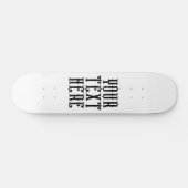 Aangepast Schaats bord grunge lettertype Persoonlijk Skateboard (Horizontaal)