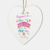 Aangepast Schaats IJsfiguur Skattware-geluk Keramisch Ornament (Links)