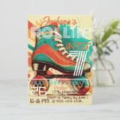 Aangepast Schaats voor thuisdag Kaart (Staand voorkant)