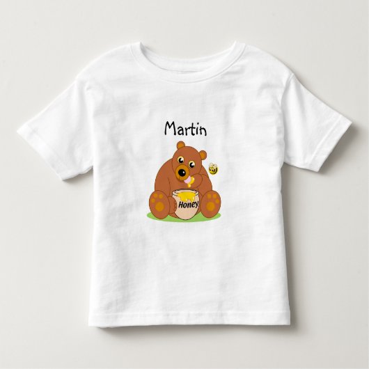 Aangepast, schattig beer, honingbeer of teddybeer: kinder shirts (Voorkant)