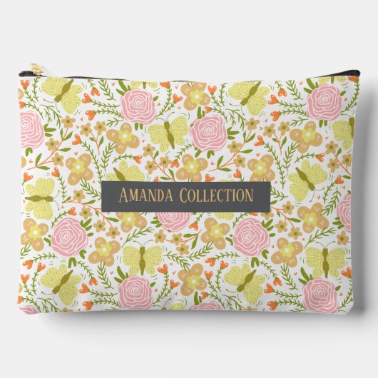 Aangepast Schattig mooi modern botanisch geel Etui (Voorkant)