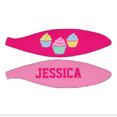 Aangepast schattig roze cupcake, klein basketbal v (Panelen)