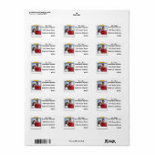 Aangepast Schattige retouradres foto Etiket (Full Sheet)