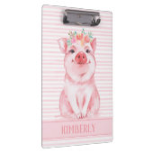 Aangepast Schattige Varken Klembord (Rechts)