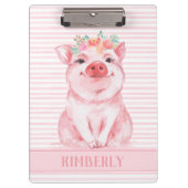 Aangepast Schattige Varken Klembord (Voorkant)