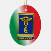 Aangepast schild voor apotheker keramisch ornament (Rechts)